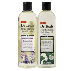 Dr Teal's Lavender Bath Oil bottle, 8.8oz, promotes a calming nightly routine.