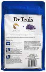 Dr Teal's relaxing essential oils blend closeup promotes calm during a long soak.