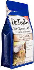Dr Teal's soaking solution shown for use with washcloth.