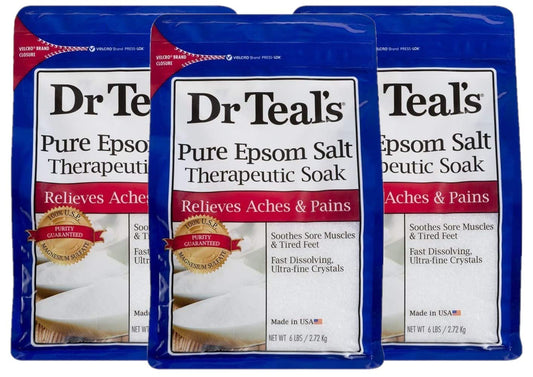 Dr Teal's Therapeutic Soak Gift Set packaging with unscented soak for recovery
