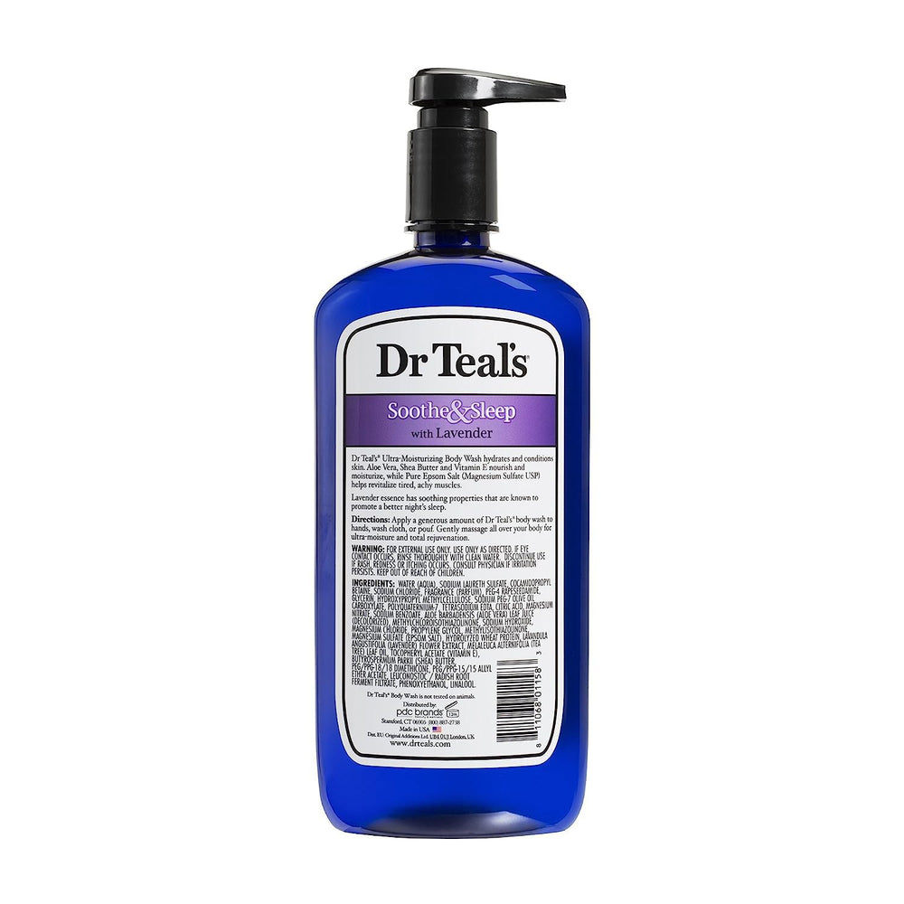 Dr Teal's Vitamin C & Citrus body wash bottle for bright cleanse and skin refresh.