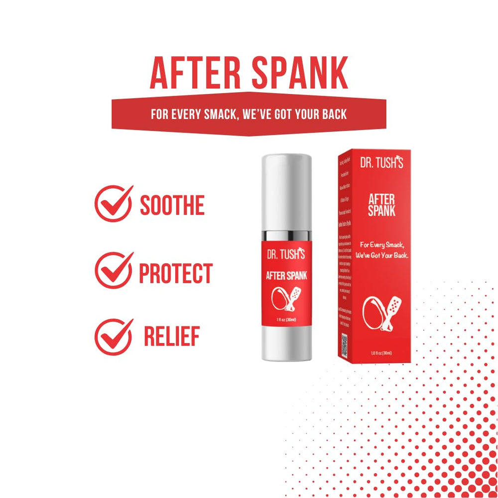 Arnica-infused formula from Dr. Tush's After Spank calms warm skin post-play.
