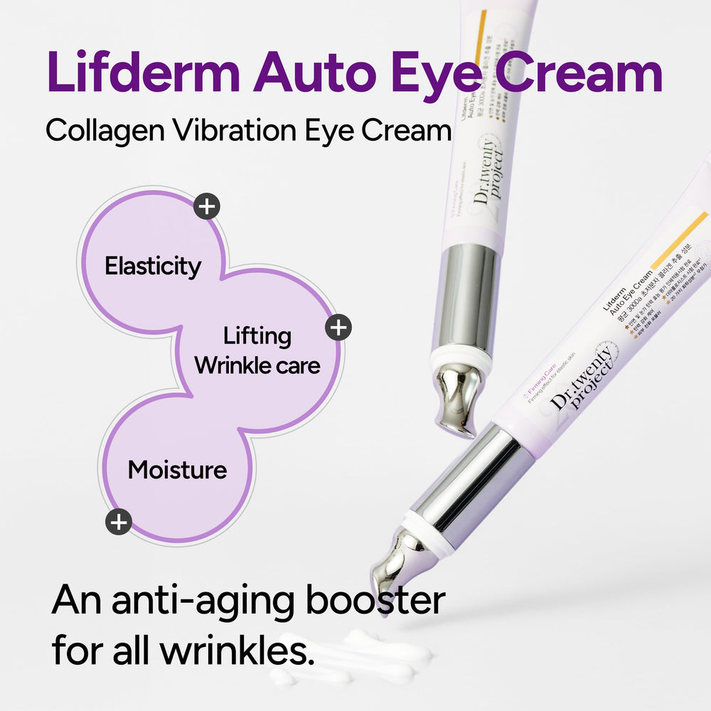 Dr.twentyproject Lifderm Eye Cream massage head closeup for precise application