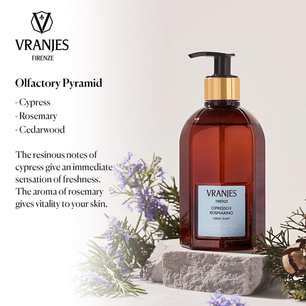 Foam close-up shows creamy airy lather from Dr. Vranjes hand soap.