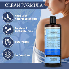 Versatile cleanser for face, hands, and body by Dr. Woods.