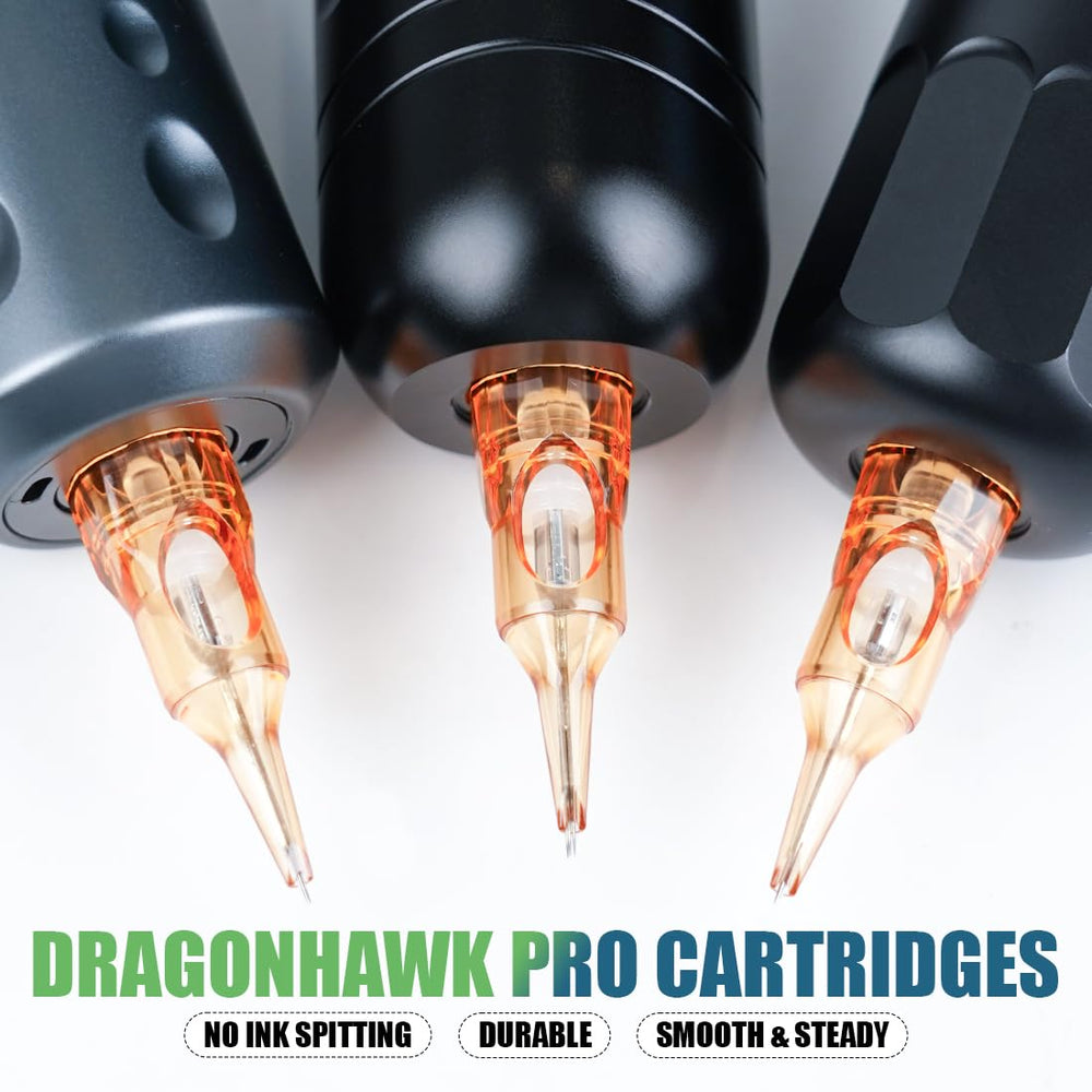 Dragonhawk A2 ink cups and gloves image suggests ready-to-use practice setup.