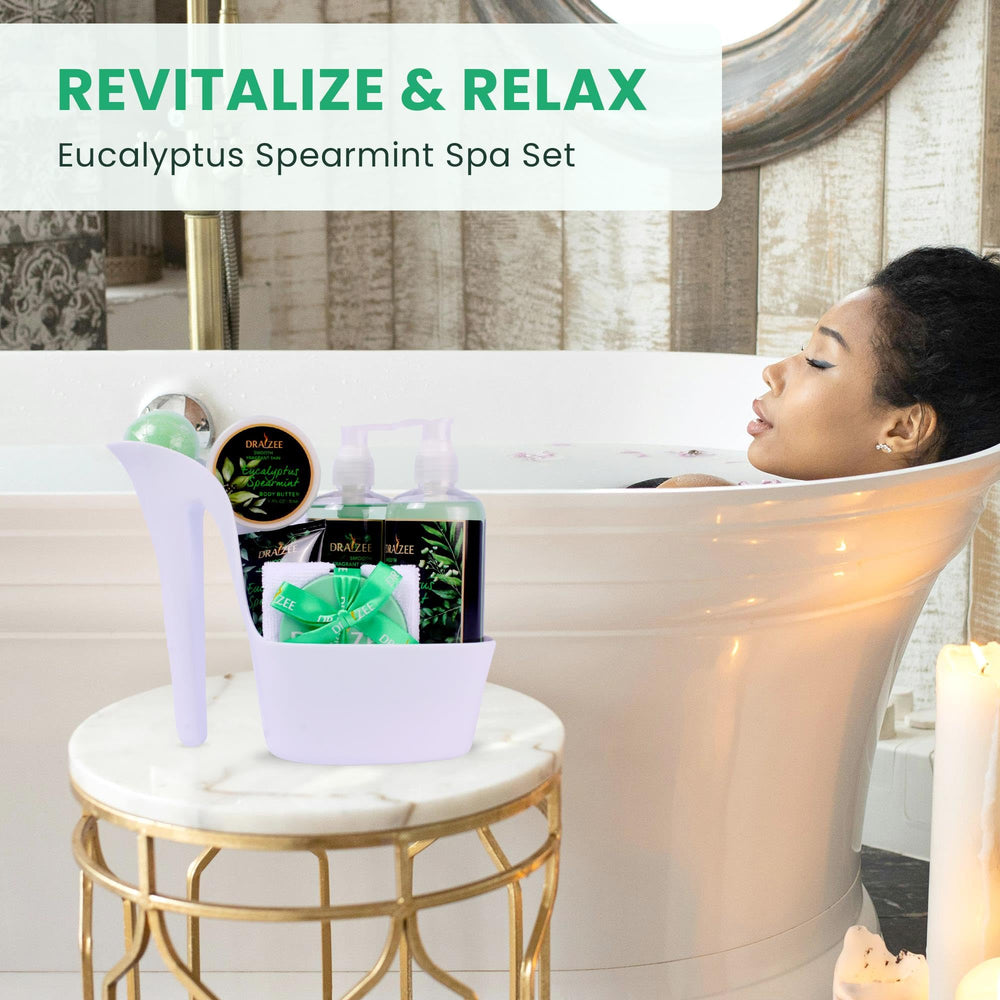 Draizee high heel basket presents spa set stylishly