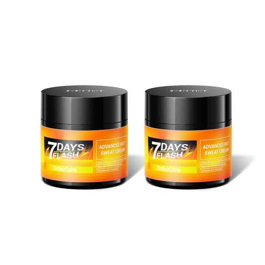 DrBioCare Advanced Hot Sweat Cream bottle highlighting skin tightening potential