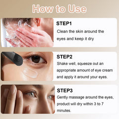 Silky texture of DreamCatching Perfection Eye Tightener ready for quick absorption.