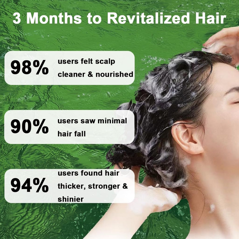 DreamCatching Rosemary Shampoo daily-use bottle shows light, refreshed hair.