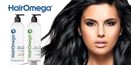 DrFormulas HairOmega shampoo pour demonstrating easy lather and rinse