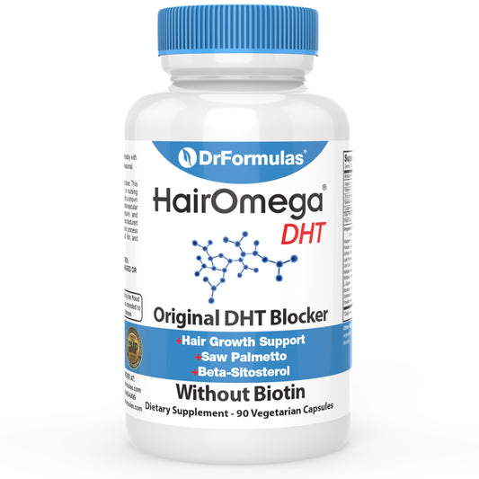 DrFormulas Original DHT Blocker bottle — 90 capsules for daily hair health support.