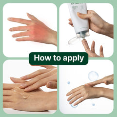 Dr.Gentle gel applied on arm for immediate refreshing comfort.
