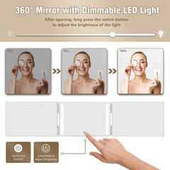 Dripex 360-degree triple panel offers full angle visibility during styling.