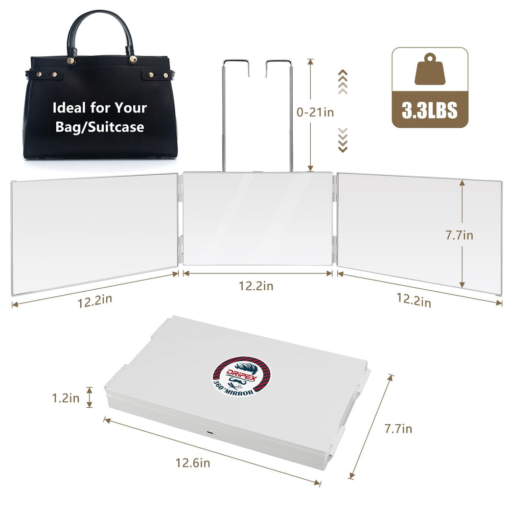 Dripex high-quality, scratch-resistant logo on a durable frame.