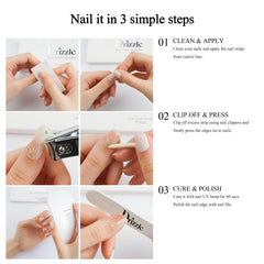 Drizzle Cha-Cha gel strips resist water and last longer with proper cure.
