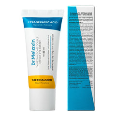 Lifestyle vanity shot with Dr.Melaxin TX eye cream