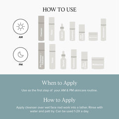 DRMTLGY Acne Cleanser product packshot emphasizing cruelty-free USA-made