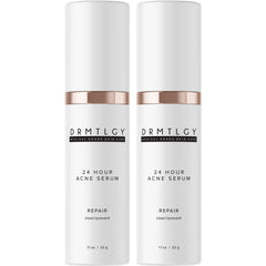 DRMTLGY acne spot treatment bottle for fast on-spot care.
