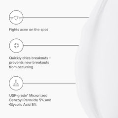 DRMTLGY acne spot treatment pump top for precise application.