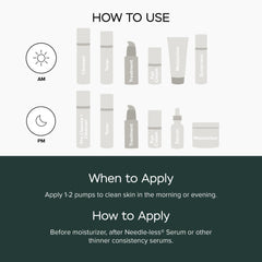 DRMTLGY for all skin types packaging suggests daily use