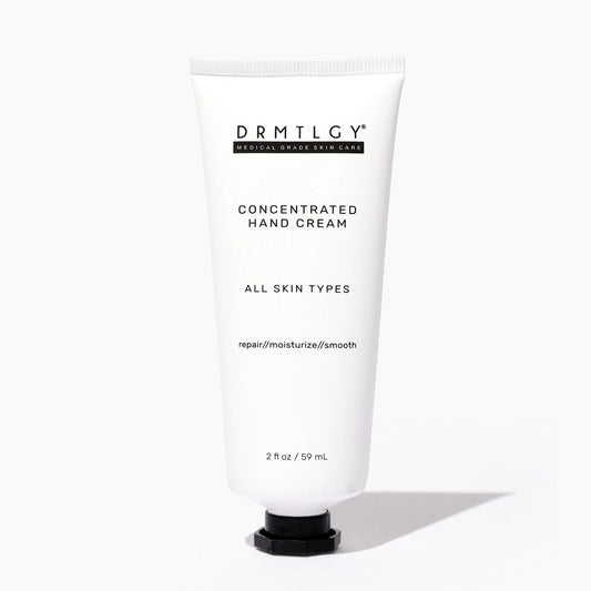 DRMTLGY hand cream for dry hands; deeply hydrates without grease