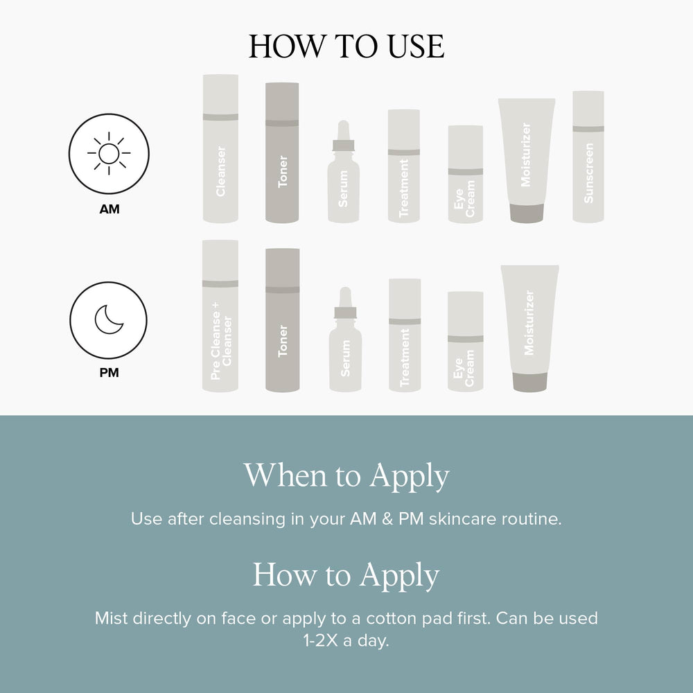 Oily skin step: DRMTLGY toner helps balance shine before treatment.