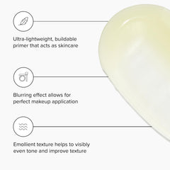 Silky, lightweight DRMTLGY primer glides on for even coverage