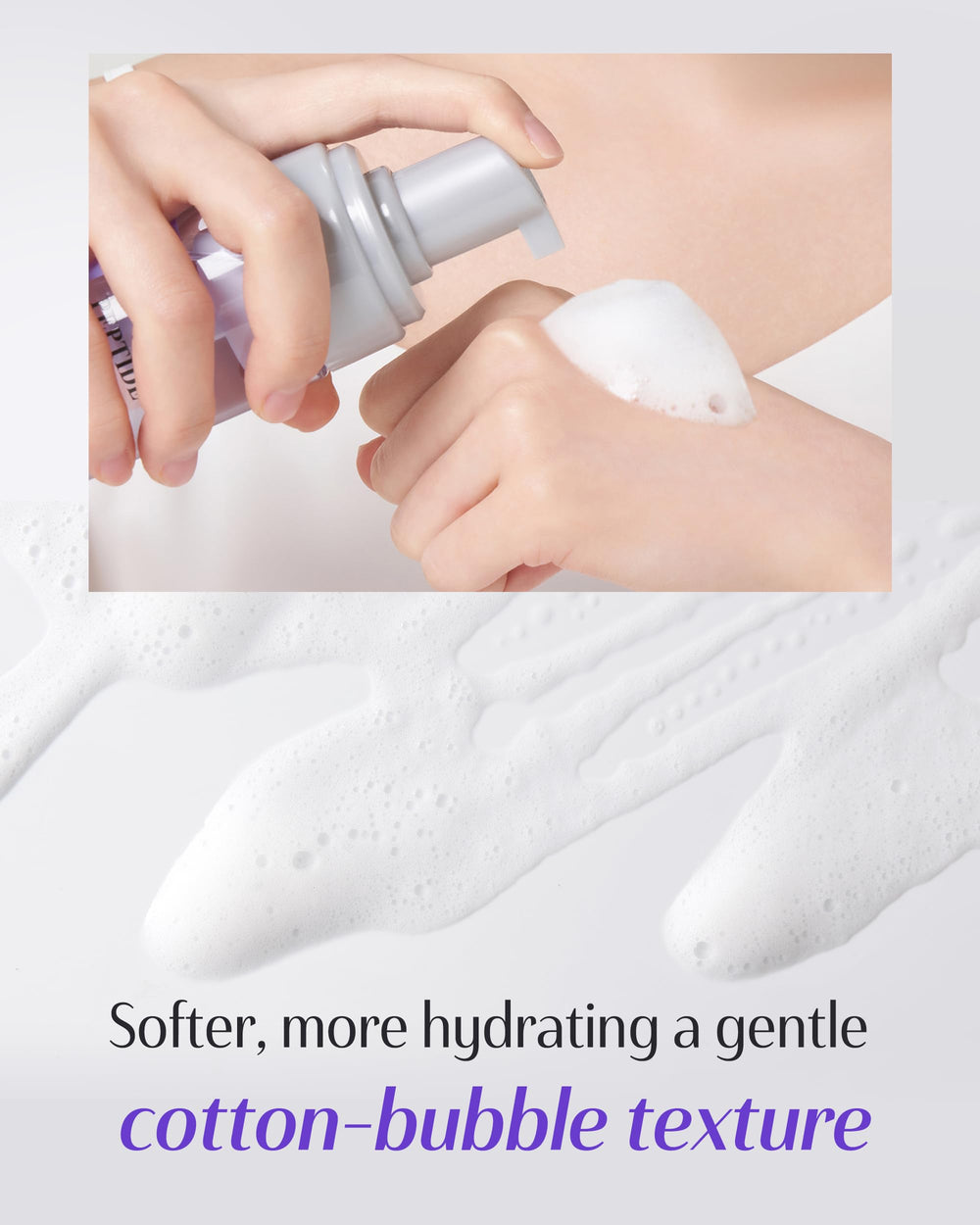 dr.pepti Volume Master Toner neck application shows full-face and neck coverage