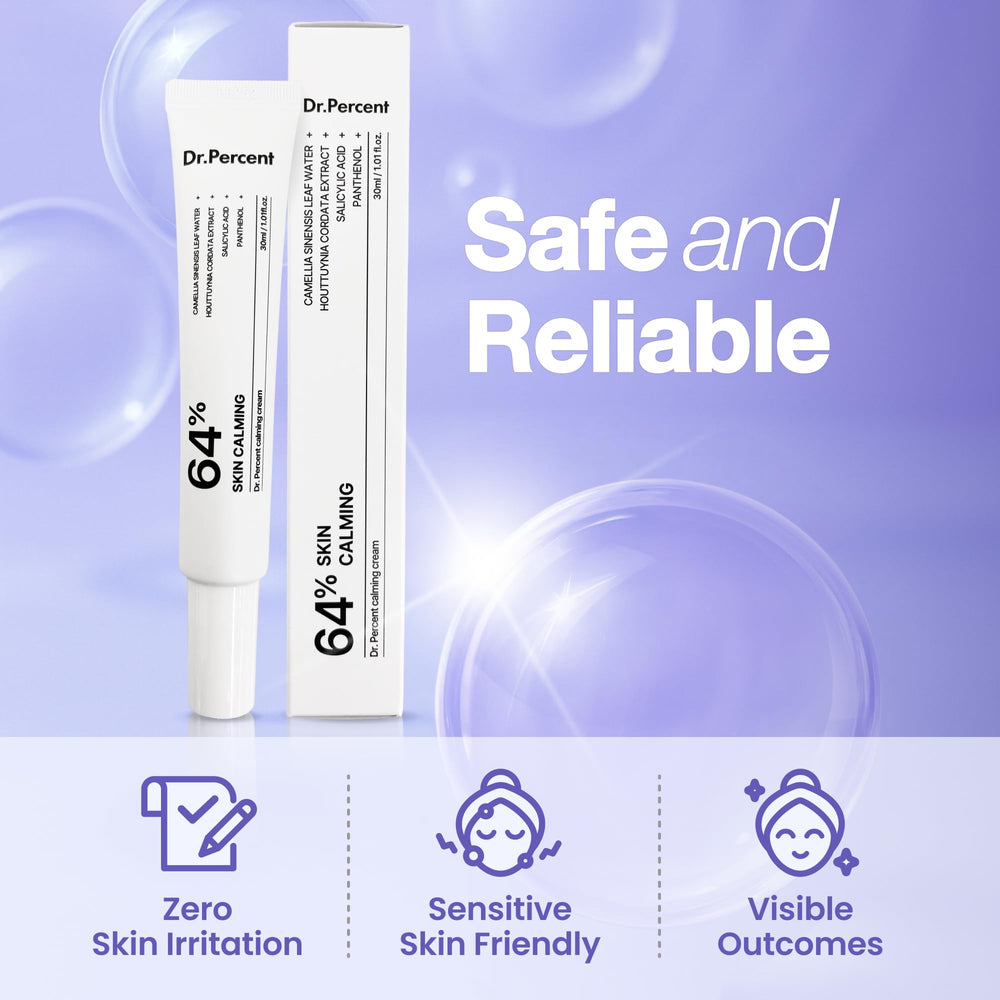 drpercent Calming 64% Cream daily routine ready for AM and PM use