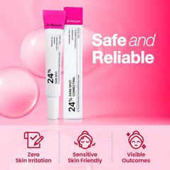 Dr.Percent pink glow cream applied yields healthy-looking glow