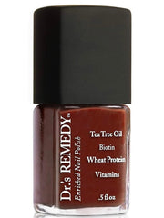 Dr.'s Remedy Balance bottle brick red, non-toxic nail color.