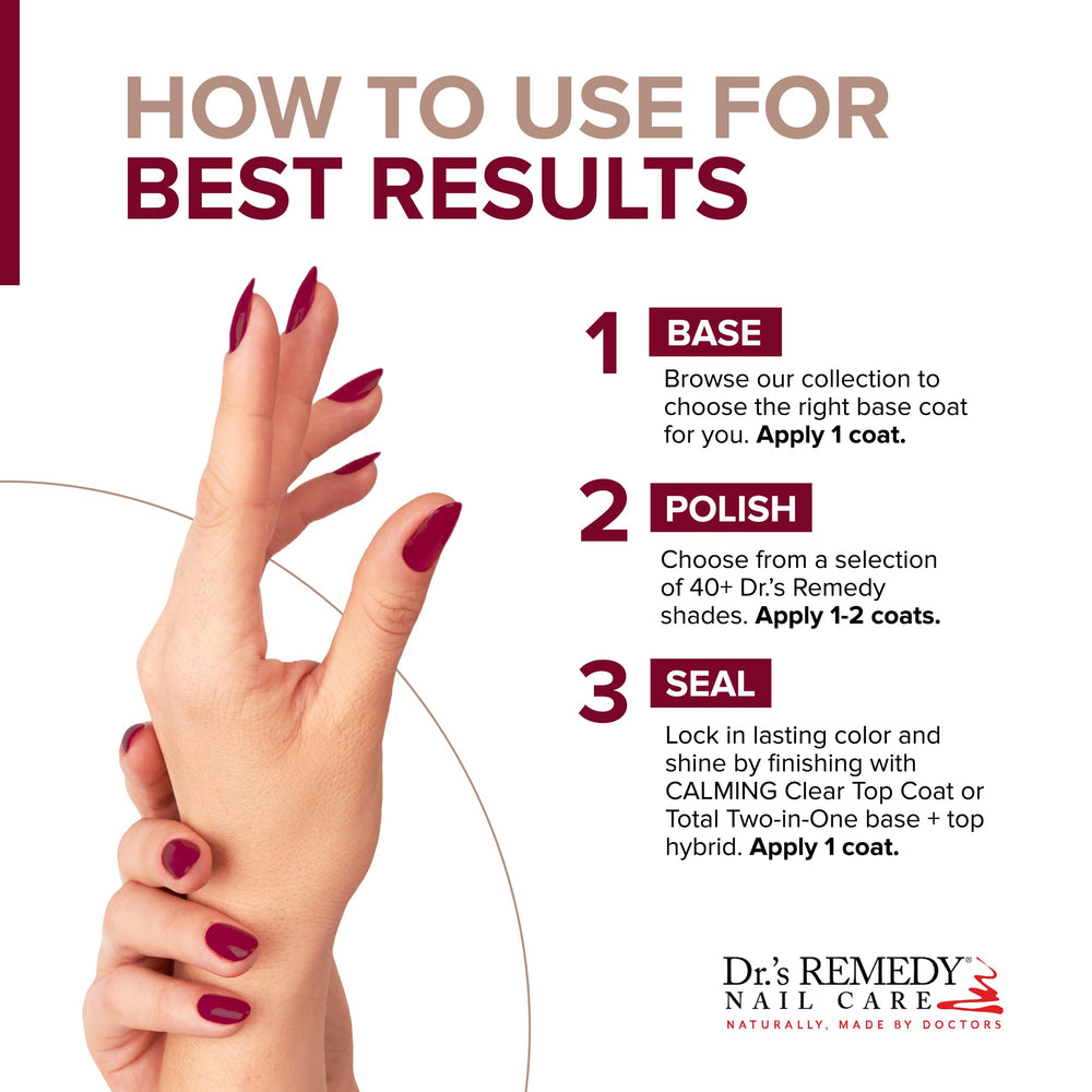 Dr.'s Remedy Cheerful Cherry bottle with ingredient list highlight Biotin, Tea-Tree, Lavender.