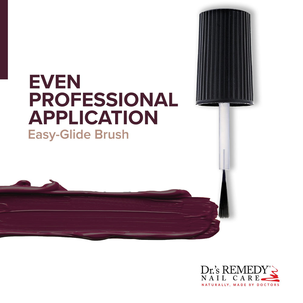 Base coat and top coat pairing with Dr.'s Remedy Enriched Nail Polish for longer wear.