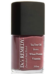 Dr.'s Remedy MELLOW Mauve bottle with nourishing polish delivers rich color.