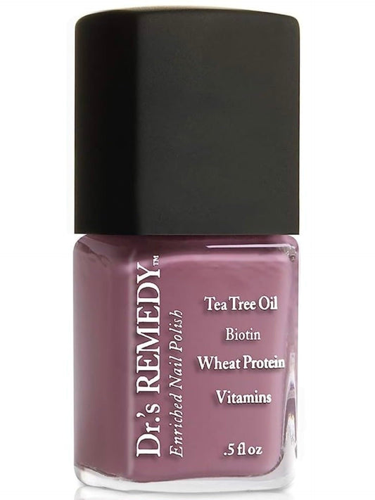 Dr.’s Remedy Mindful Mulberry bottle shows rich color and glossy finish