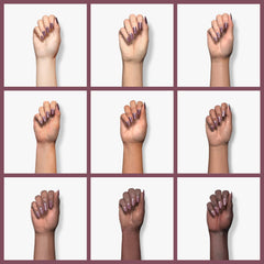 Nails coated with Mindful Mulberry for rich, durable color