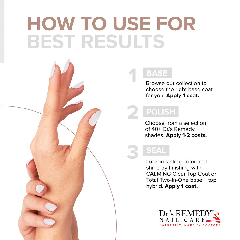 Hands applying Dr.'s Remedy Classic Cloud for smooth look.