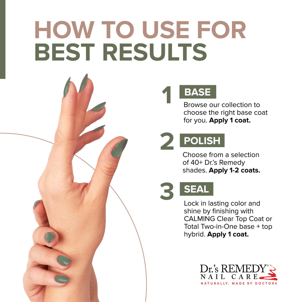 Dr.'s Remedy Optimistic Olive bottle featuring natural ingredients like tea tree oil.