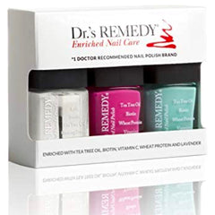 Drs Remedy Sensational Sunshine Trio box with all-natural nail care kit for healthier nails