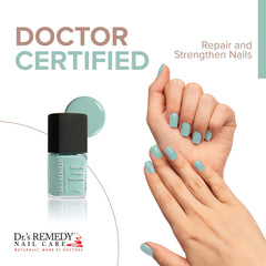 Dr.'s Remedy Trusting Turquoise brush applies polish for even coverage