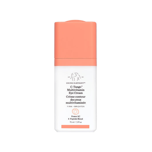 Drunk Elephant C-Tango Eye Cream tube highlighting vitamin C and peptide blend