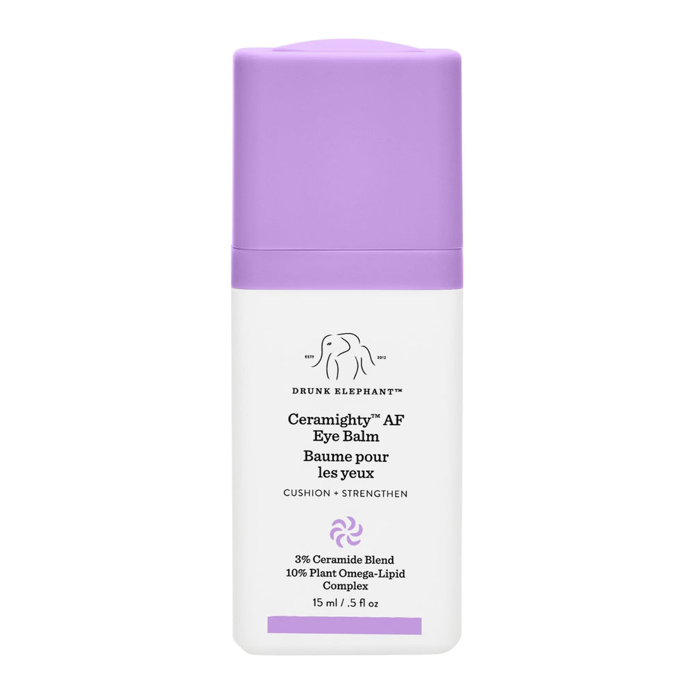 Drunk Elephant Ceramighty AF Eye Balm tube delivering deep hydration and barrier support