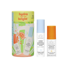 Drunk Elephant Hydra and the Bright travel duo for quick morning hydration.
