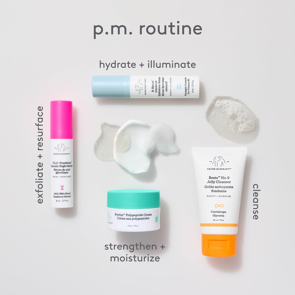 Drunk Elephant Protini peptide cream jar promoting firming and hydration.