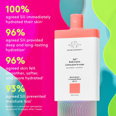 Drunk Elephant Sili Body Lotion ingredients feature ceramides for barrier support.