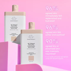 Drunk Elephant Sili Whipped with vanilla fruit extract for antioxidant calm.