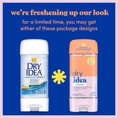 Dry Idea Advanced Dry provides 72-hour odor protection