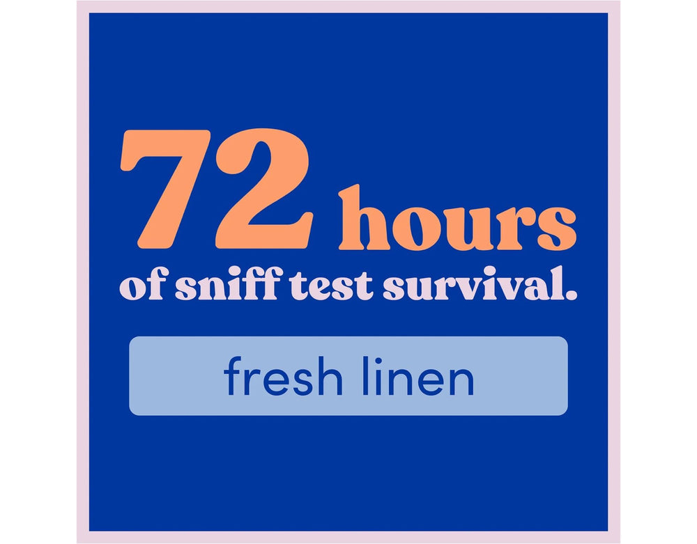 Dry Idea Fresh Linen goes on clear with a discreet finish