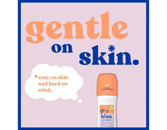 Dry Idea Fresh Linen dermatologist-tested formula shown on skin